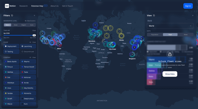 We're launching Fleet sizes and Ride counts on RobotaxiMap.com!